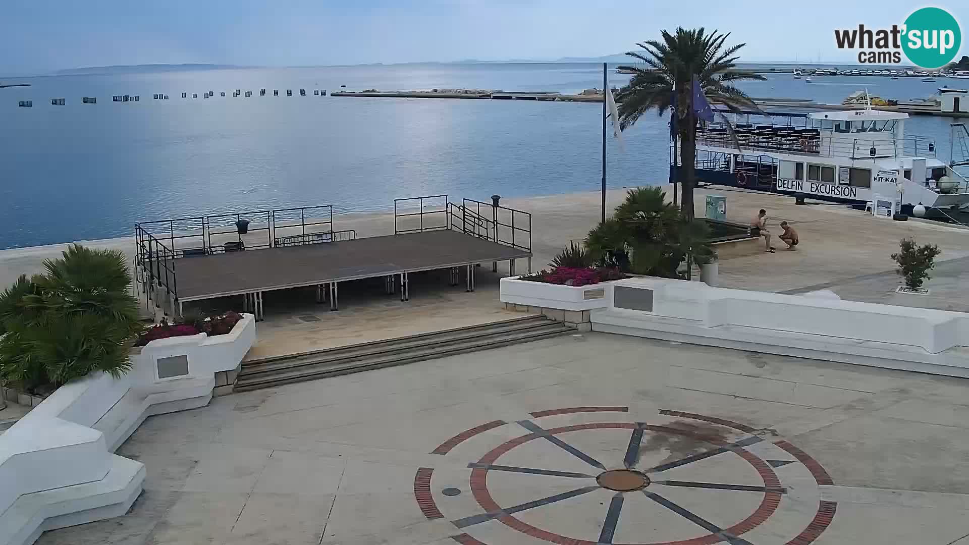 Webcam Novalja seaside promenade
