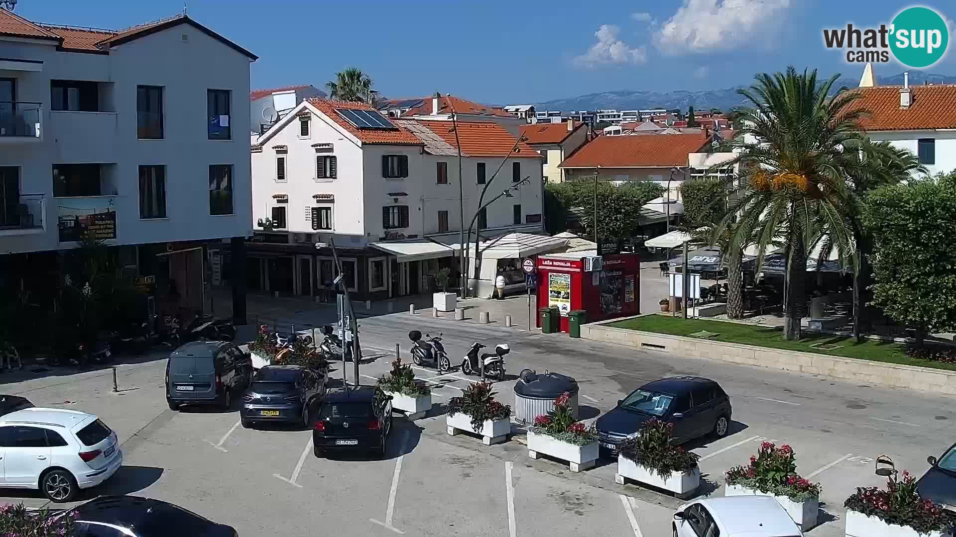 Novalja spletna kamera promenada