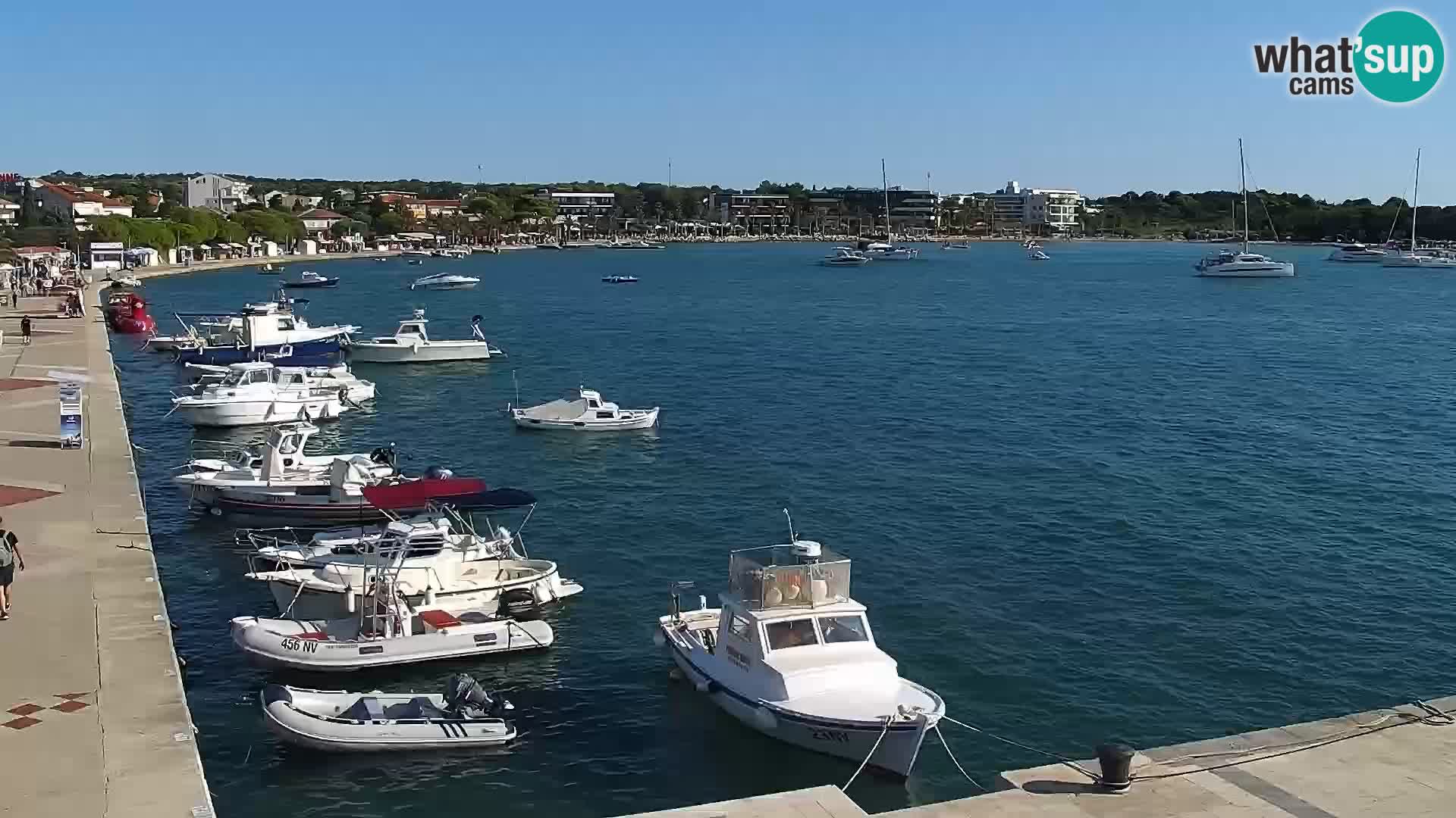 Webcam Novalja seaside promenade