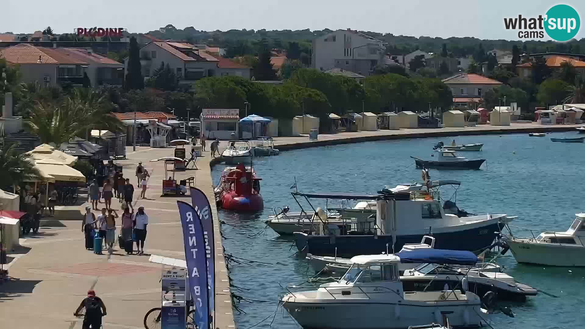 Livecam Promenade a Novalja