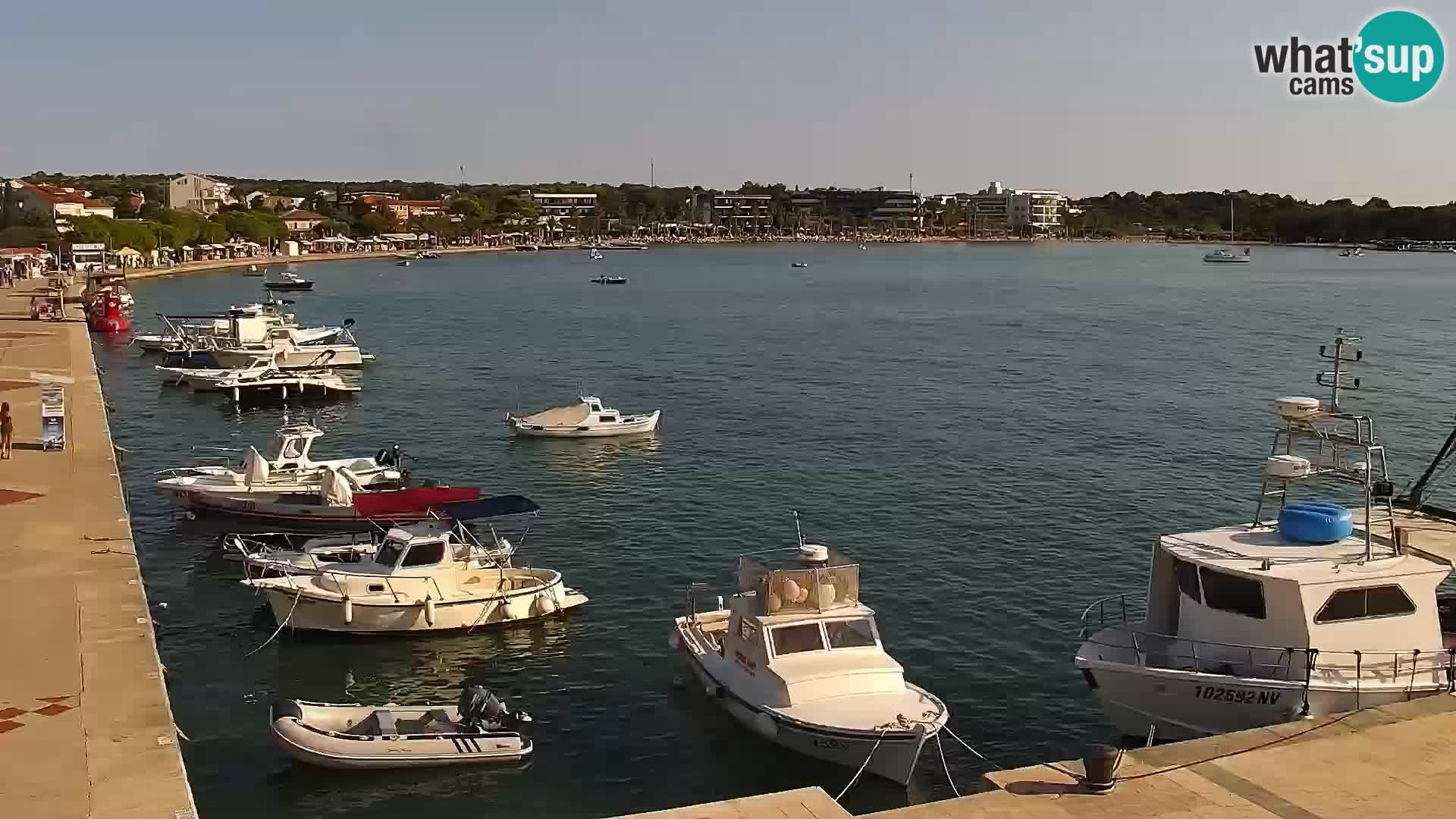 Webcam Novalja seaside promenade
