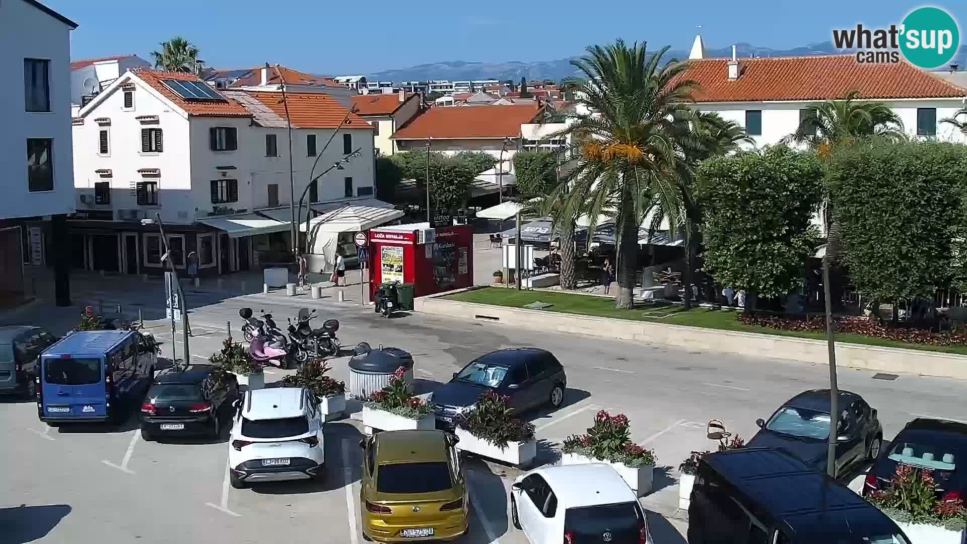 Webcam Novalja seaside promenade
