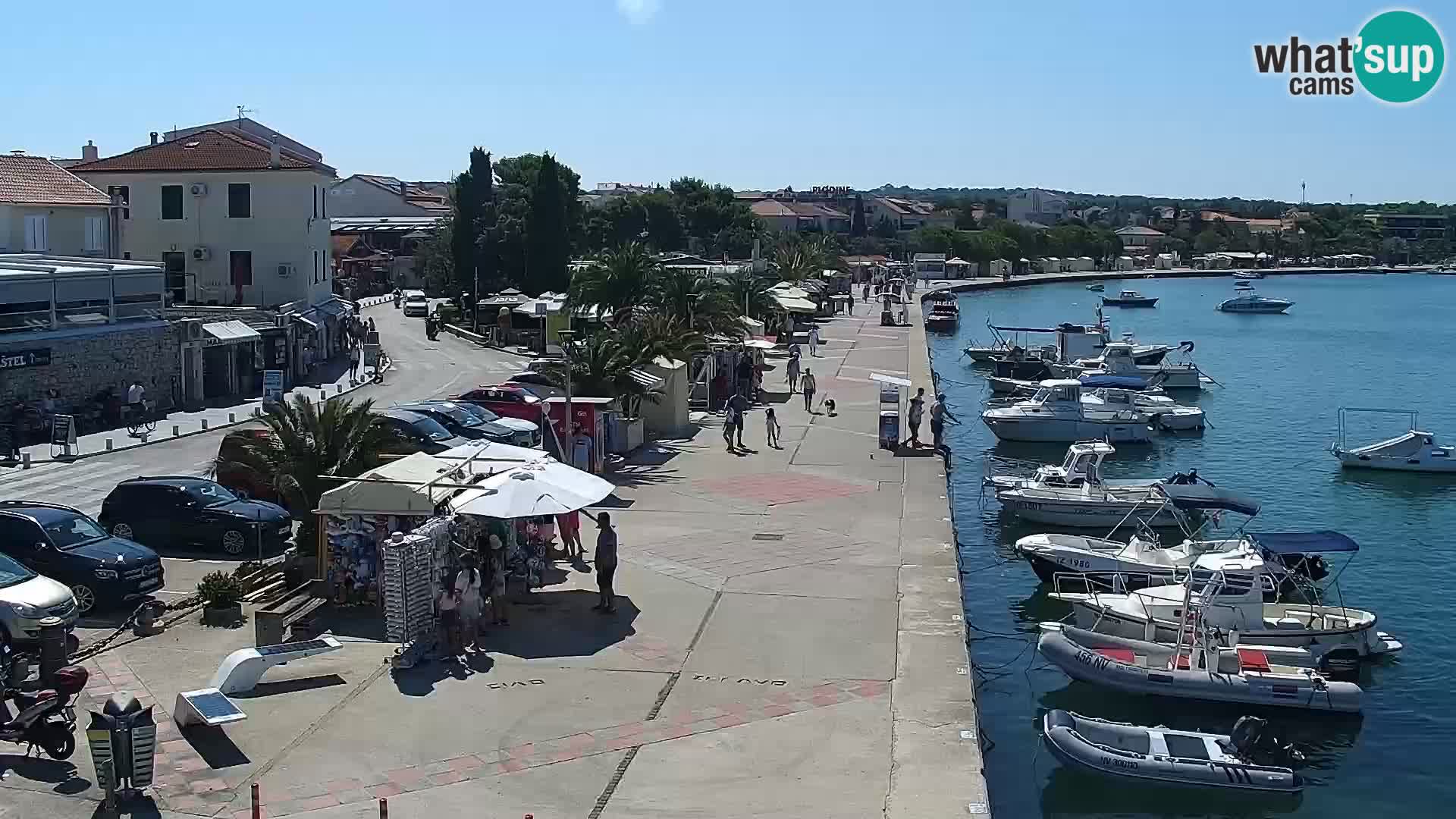 Novalja spletna kamera promenada