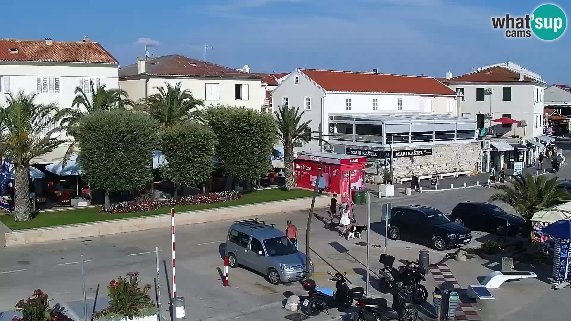 Novalja spletna kamera promenada