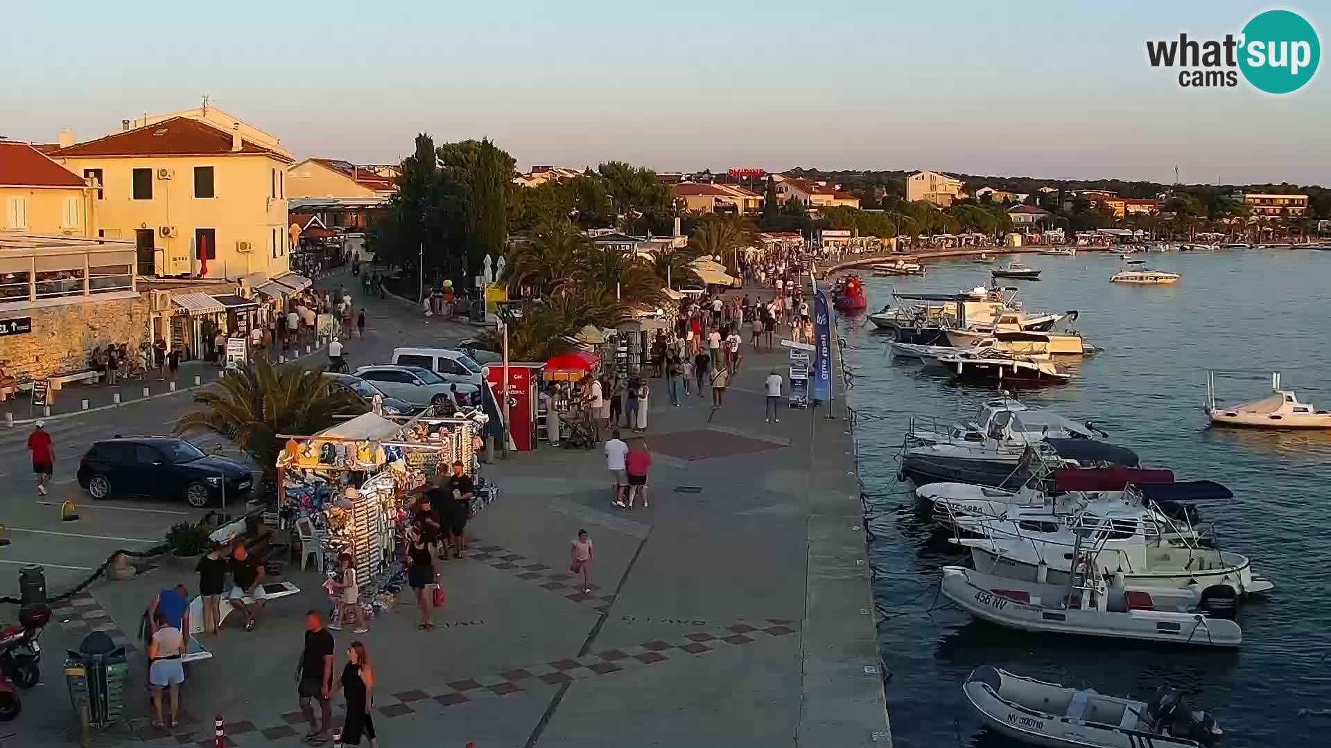 Novalja Livecam promenade