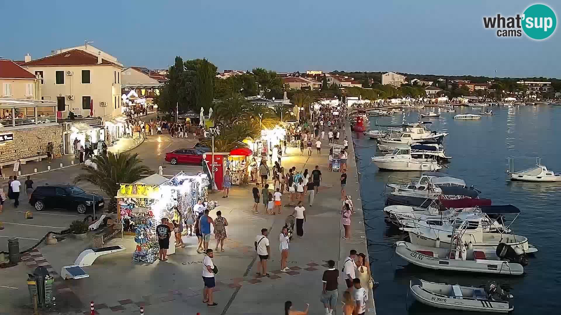Livecam Promenade a Novalja