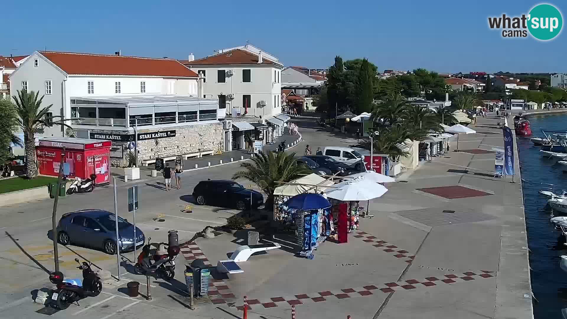 Web kamera Novalja promenada