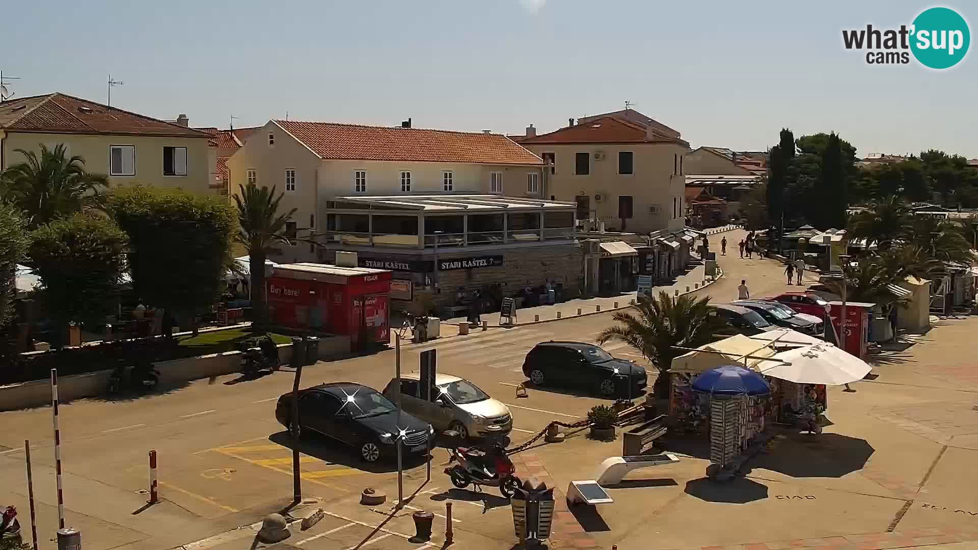 Webcam Novalja seaside promenade
