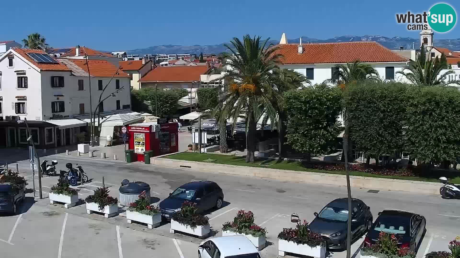 Webcam Novalja seaside promenade