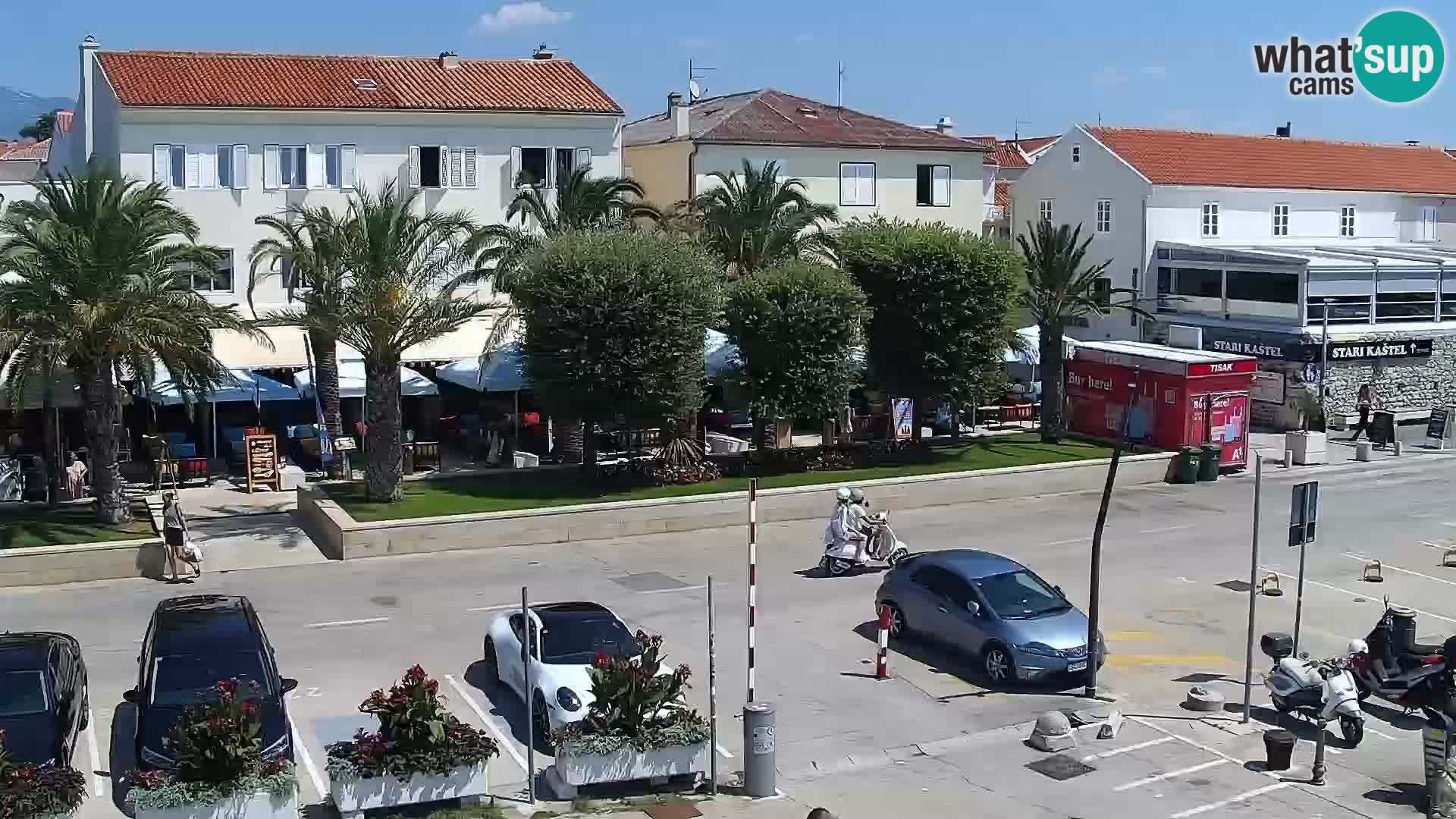 Webcam Novalja seaside promenade
