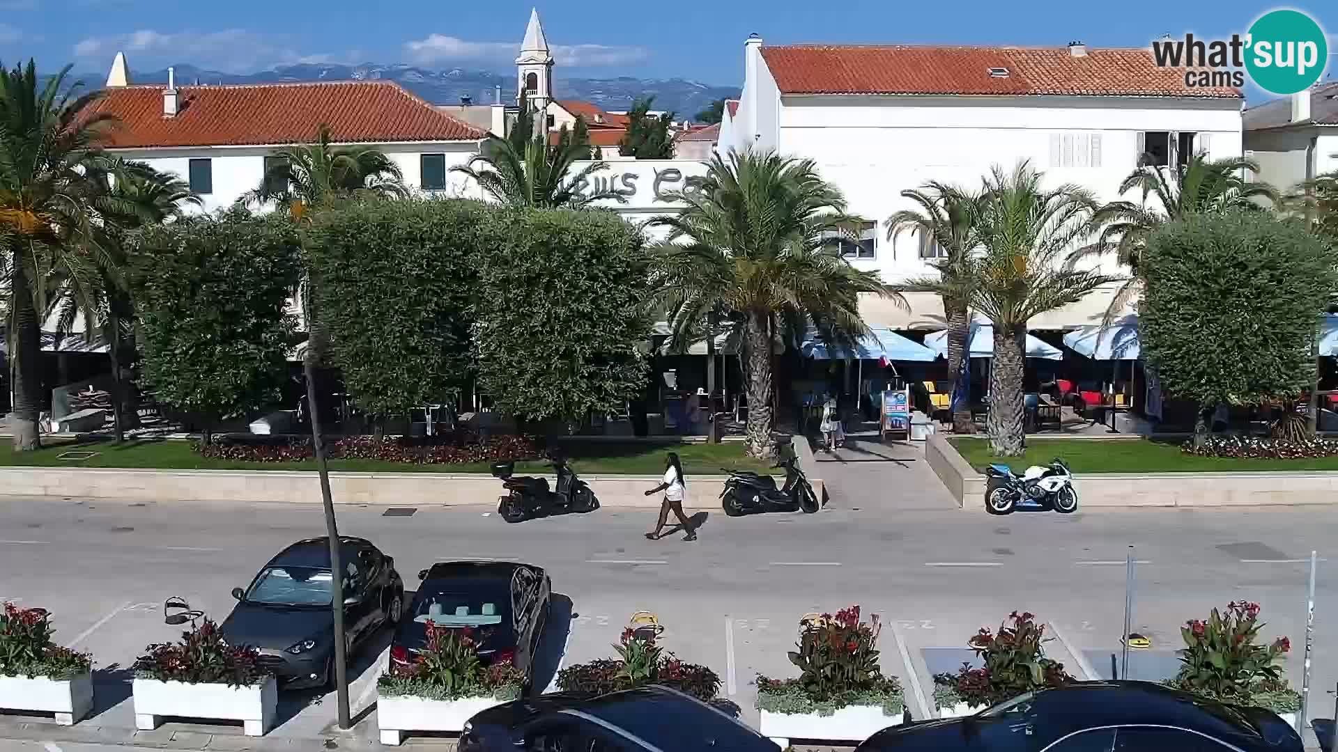 Webcam Novalja seaside promenade