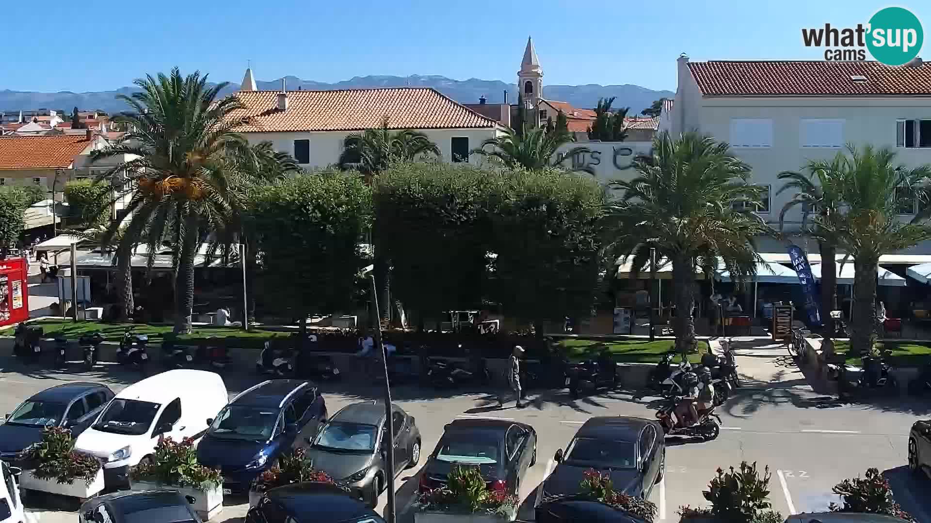 Webcam Novalja seaside promenade