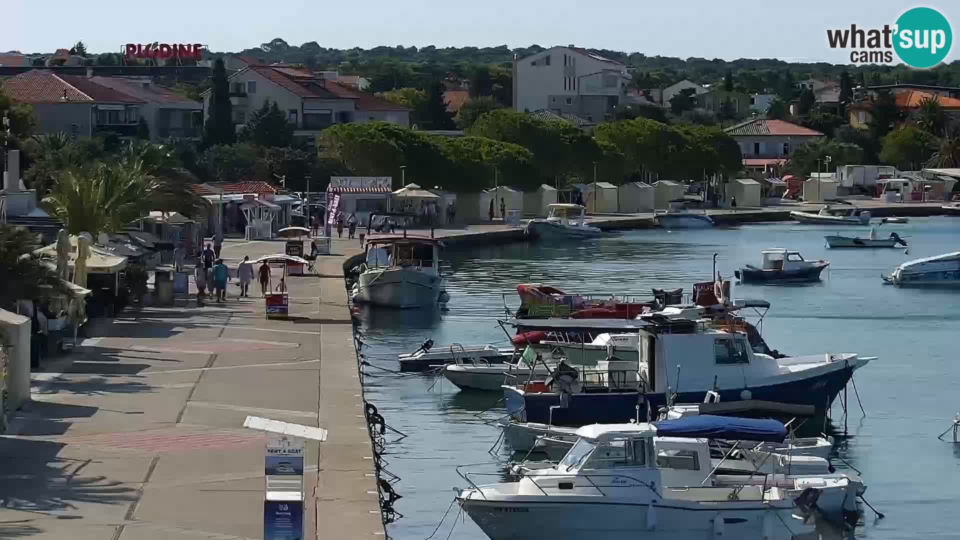 Webcam Novalja seaside promenade