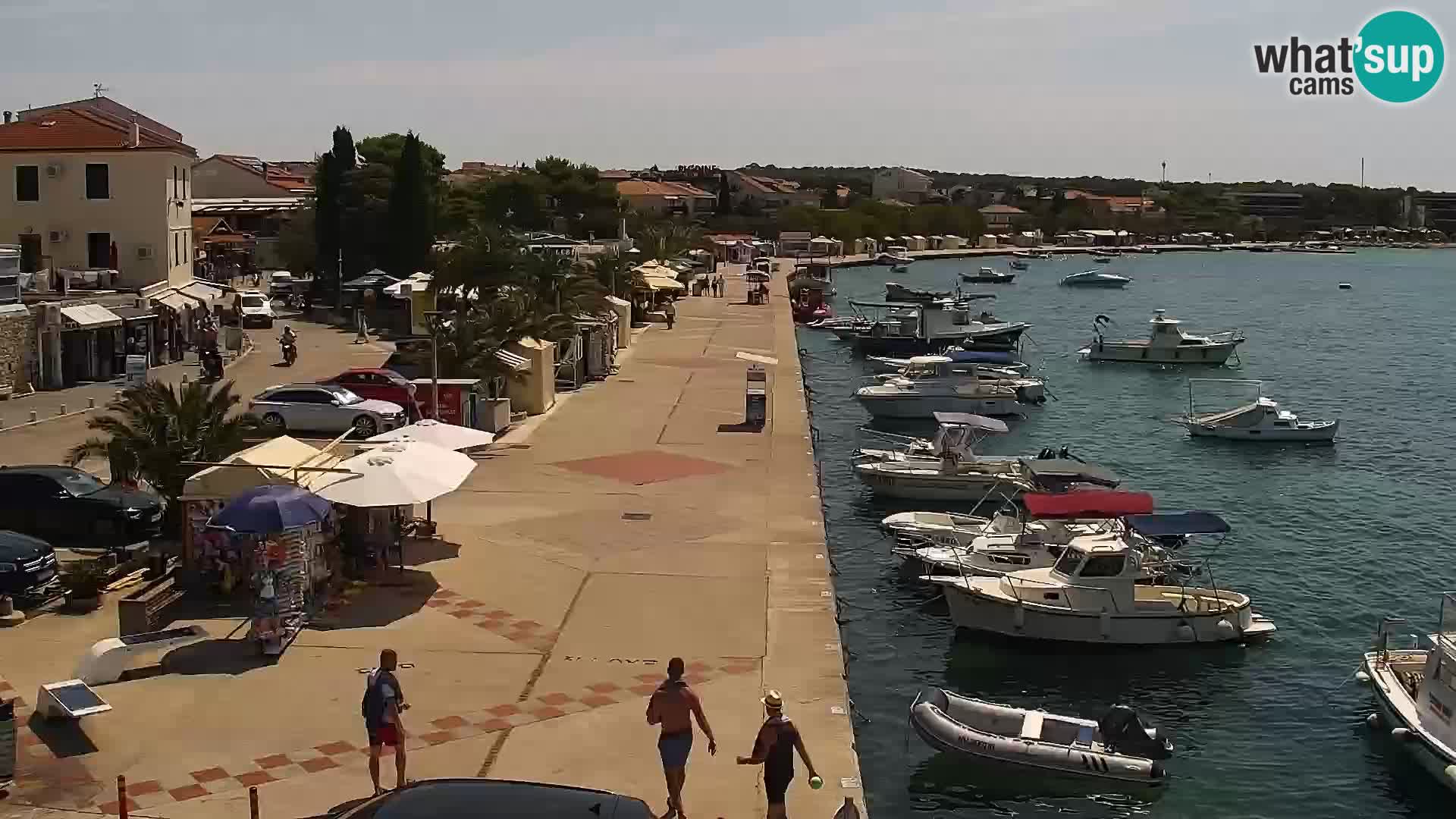 Novalja spletna kamera promenada