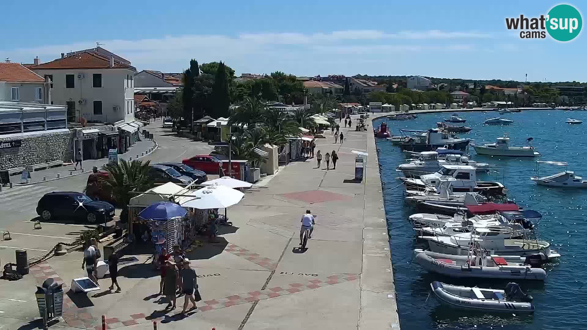 Web kamera Novalja promenada