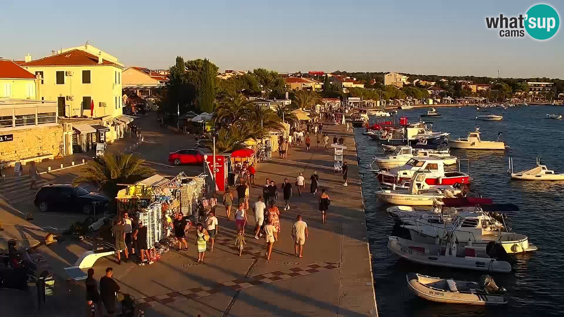 Novalja Livecam promenade