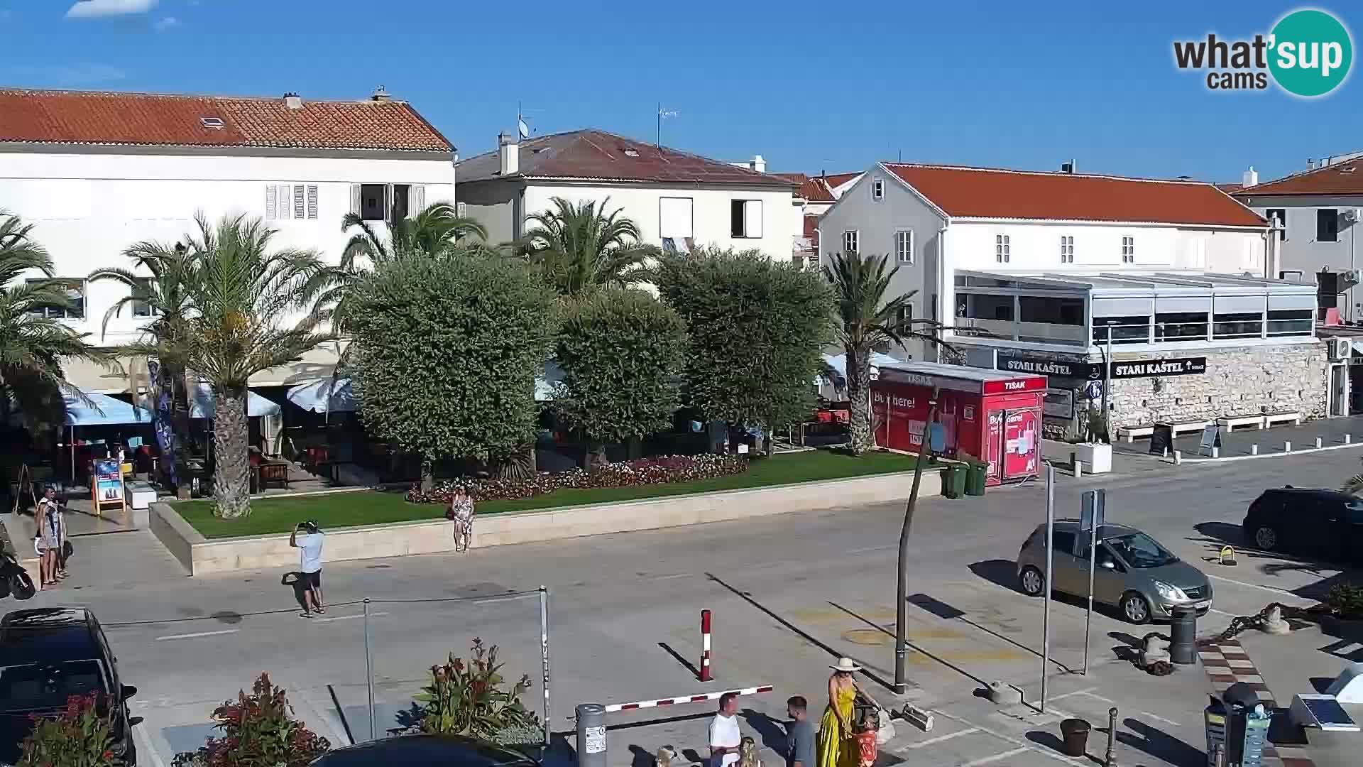 Webcam Novalja seaside promenade