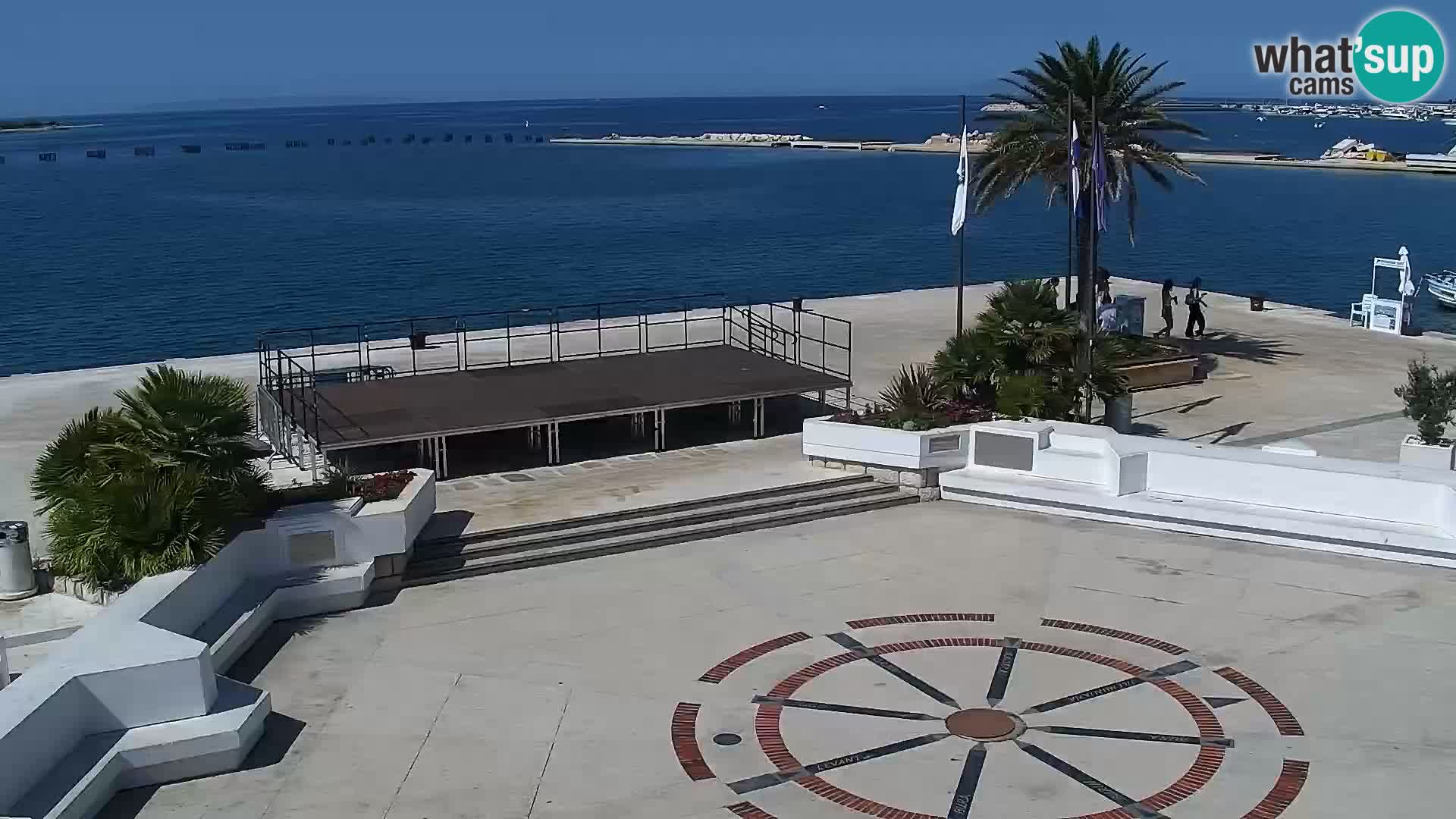 Webcam Novalja seaside promenade