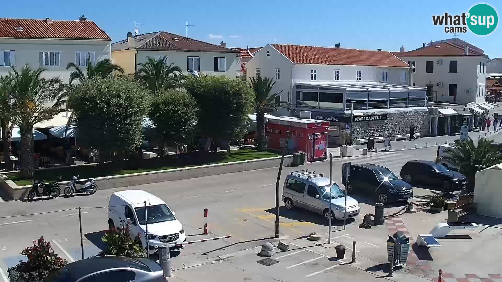 Web kamera Novalja promenada