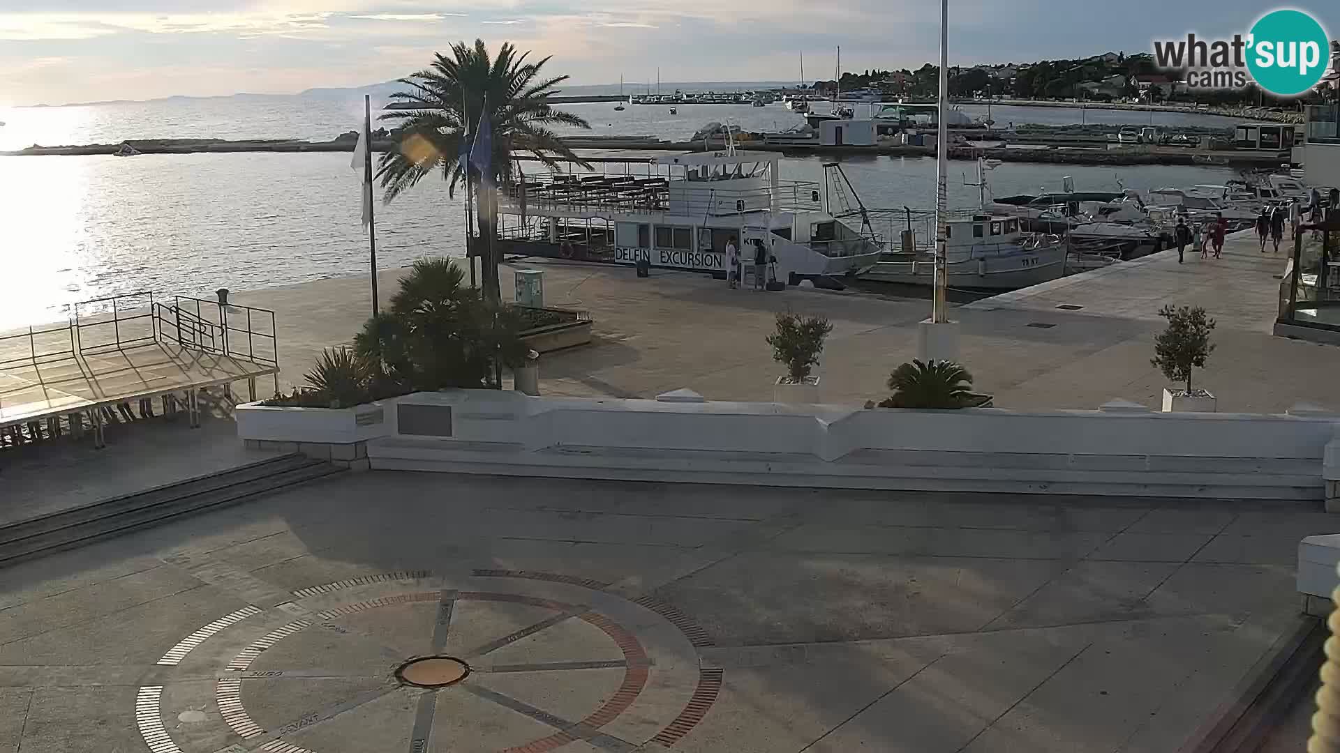 Webcam Novalja seaside promenade