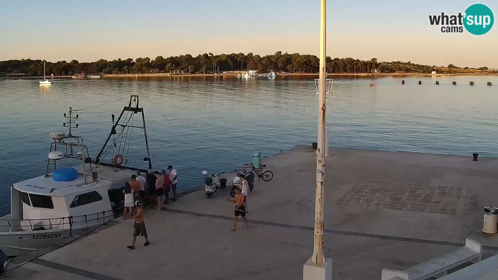 Novalja spletna kamera promenada