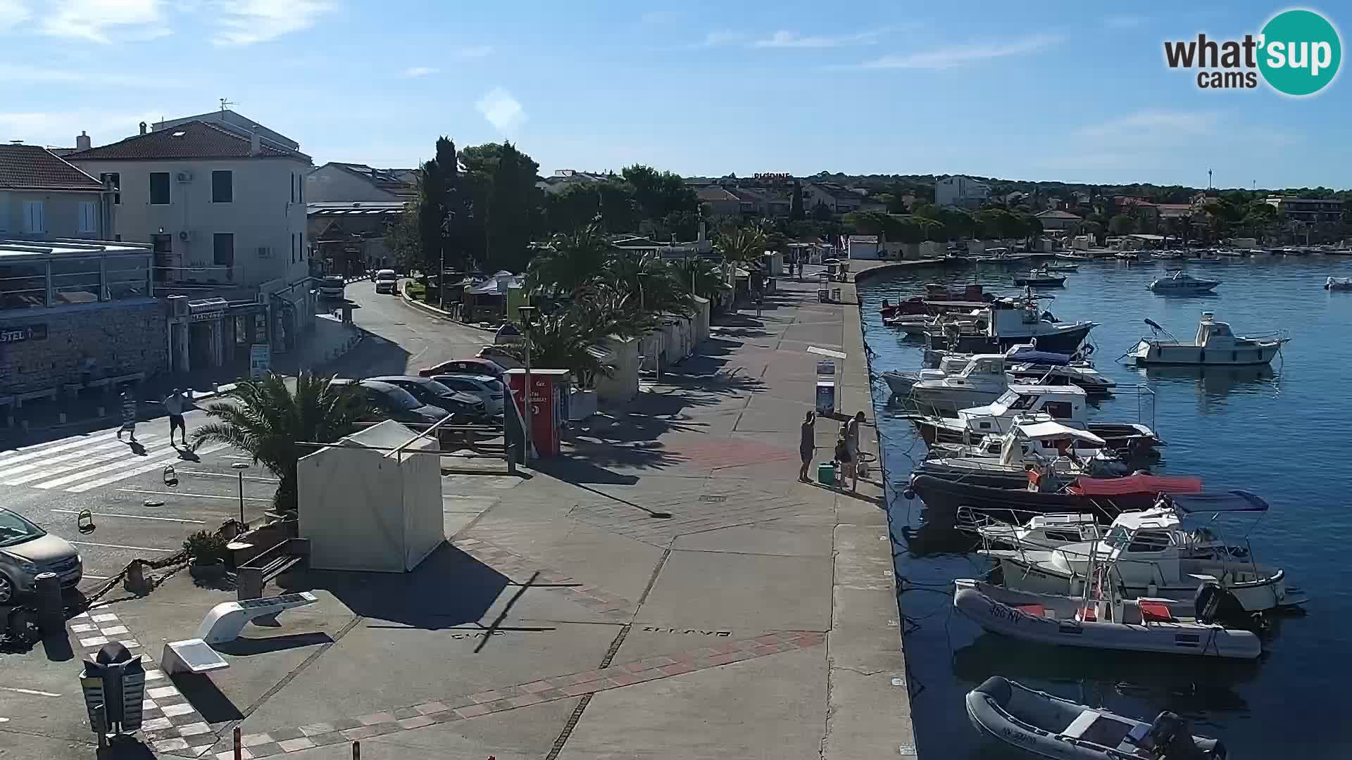 Novalja spletna kamera promenada