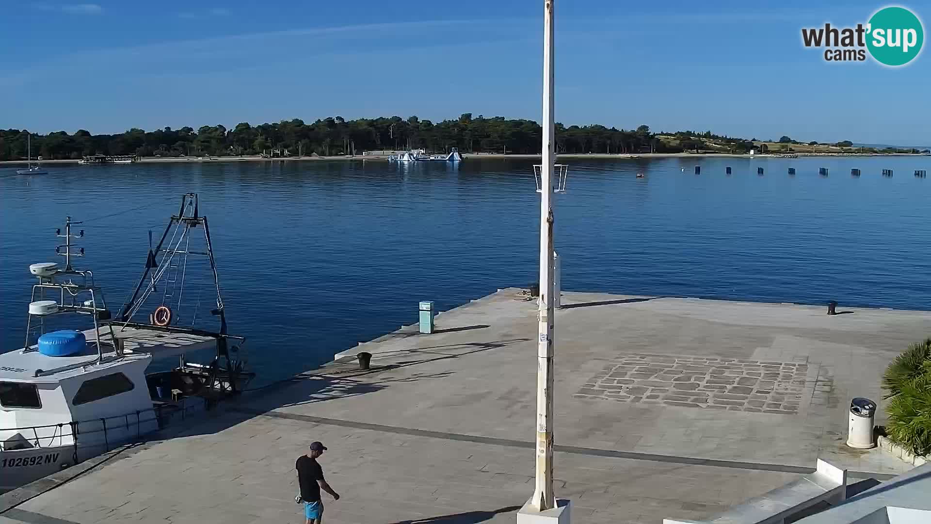 Webcam Novalja seaside promenade