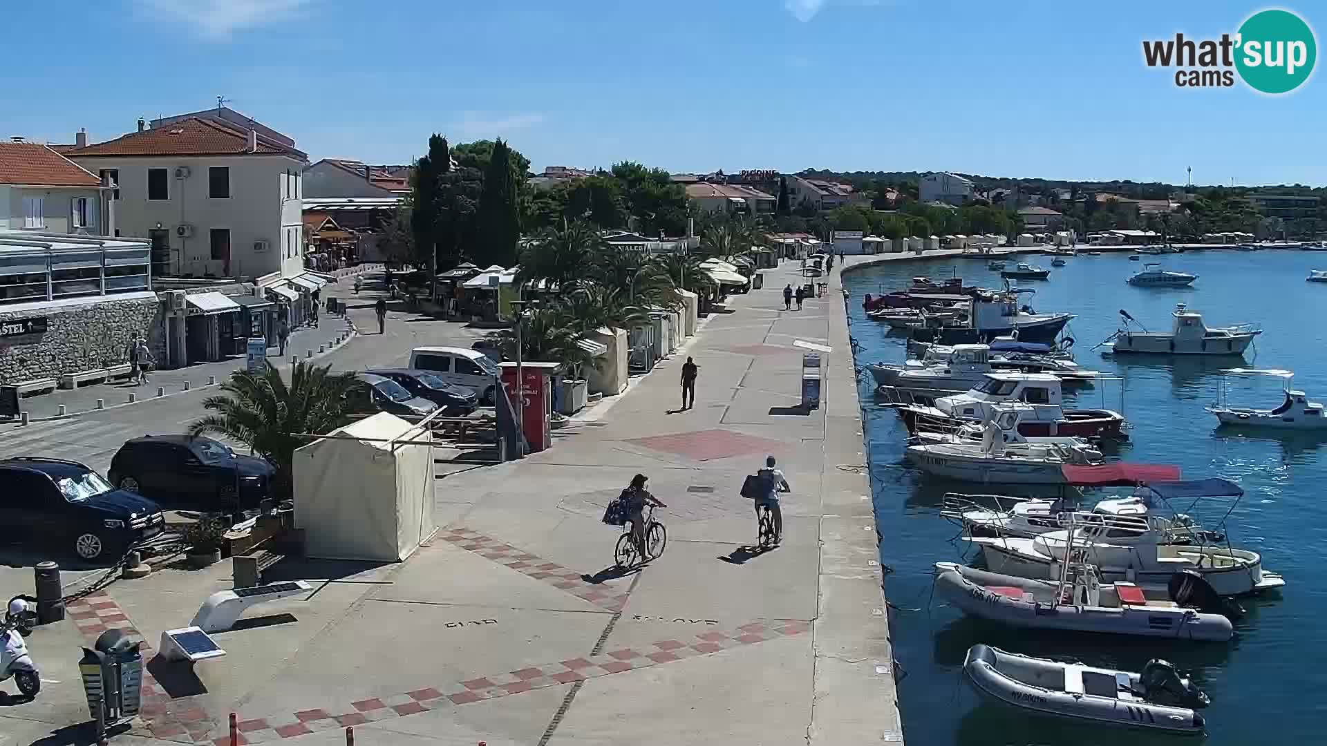 Web kamera Novalja promenada