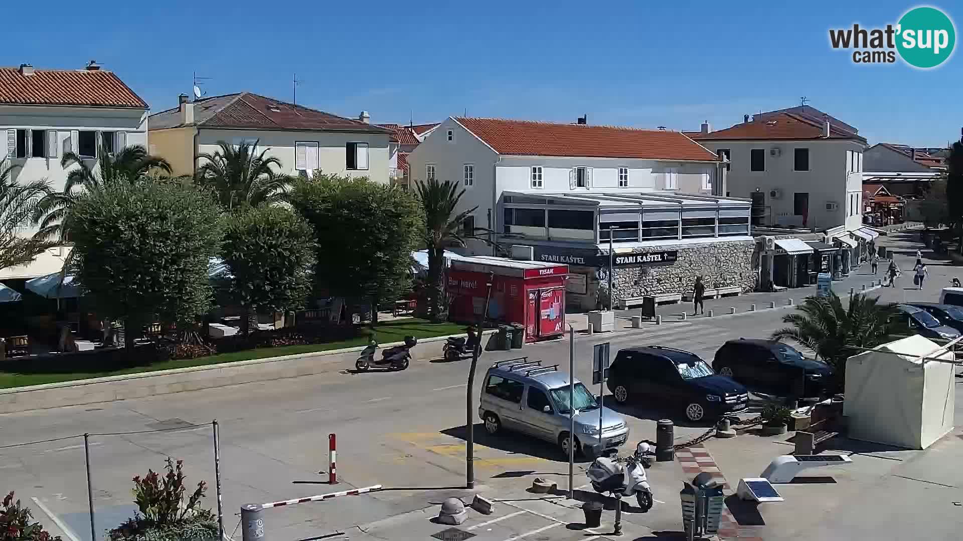 Web kamera Novalja promenada