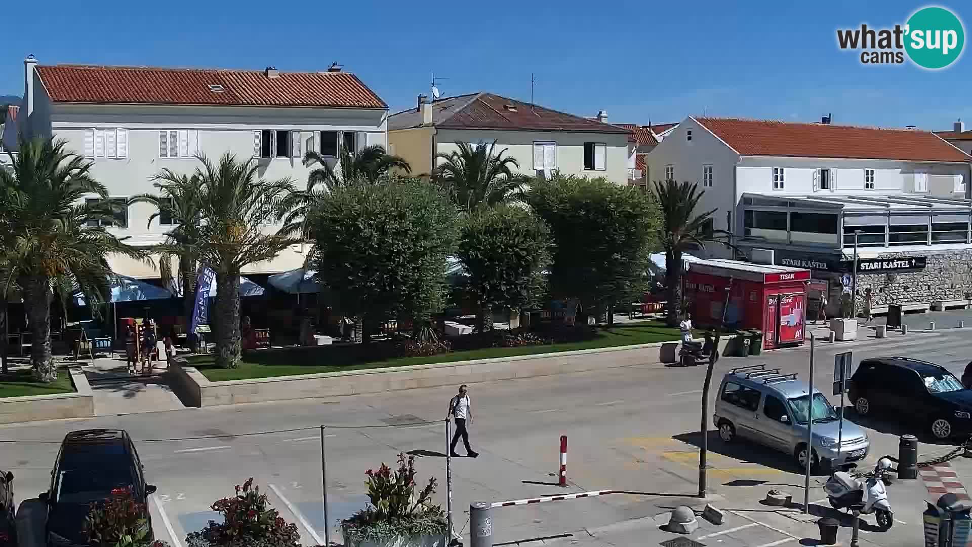Novalja spletna kamera promenada