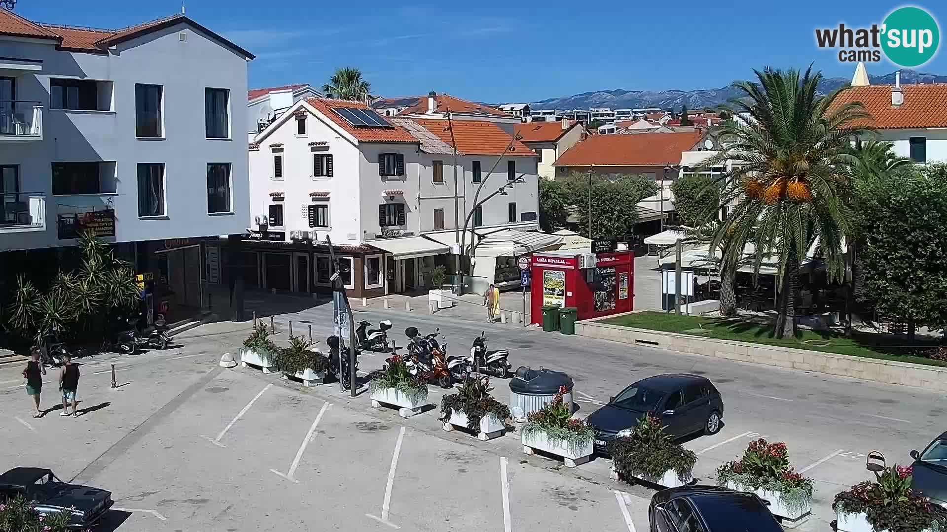 Webcam Novalja seaside promenade