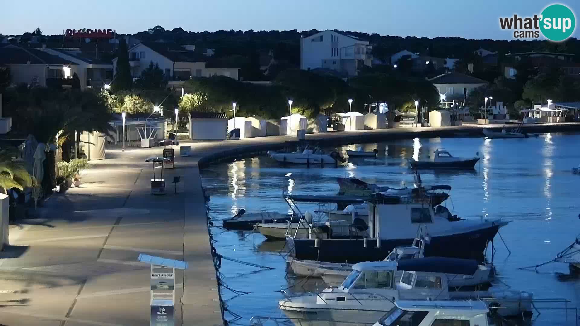 Novalja Livecam promenade