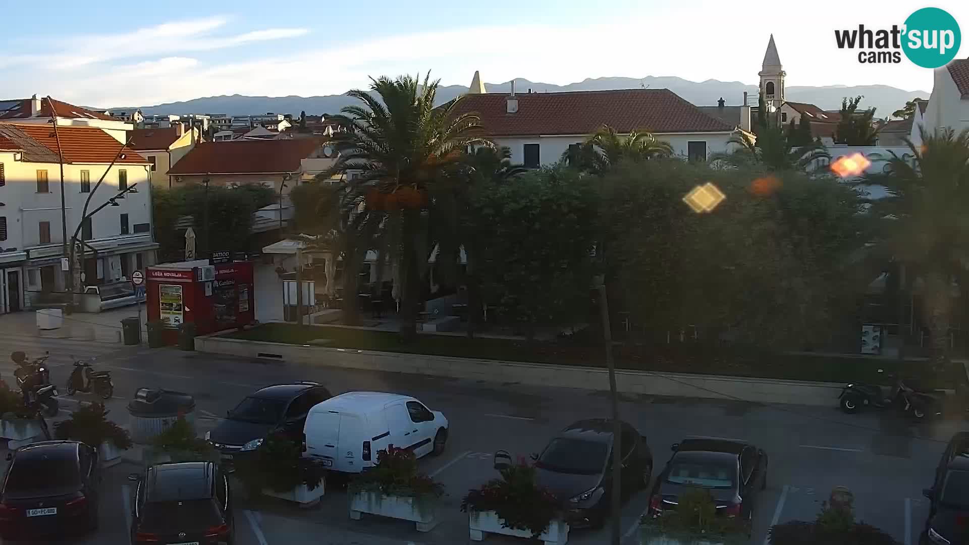 Novalja Livecam promenade