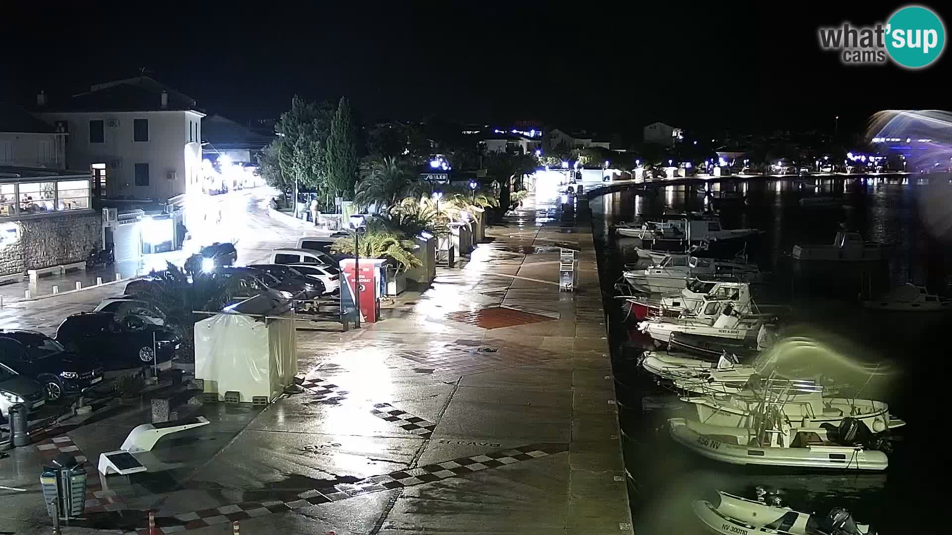 Web kamera Novalja promenada
