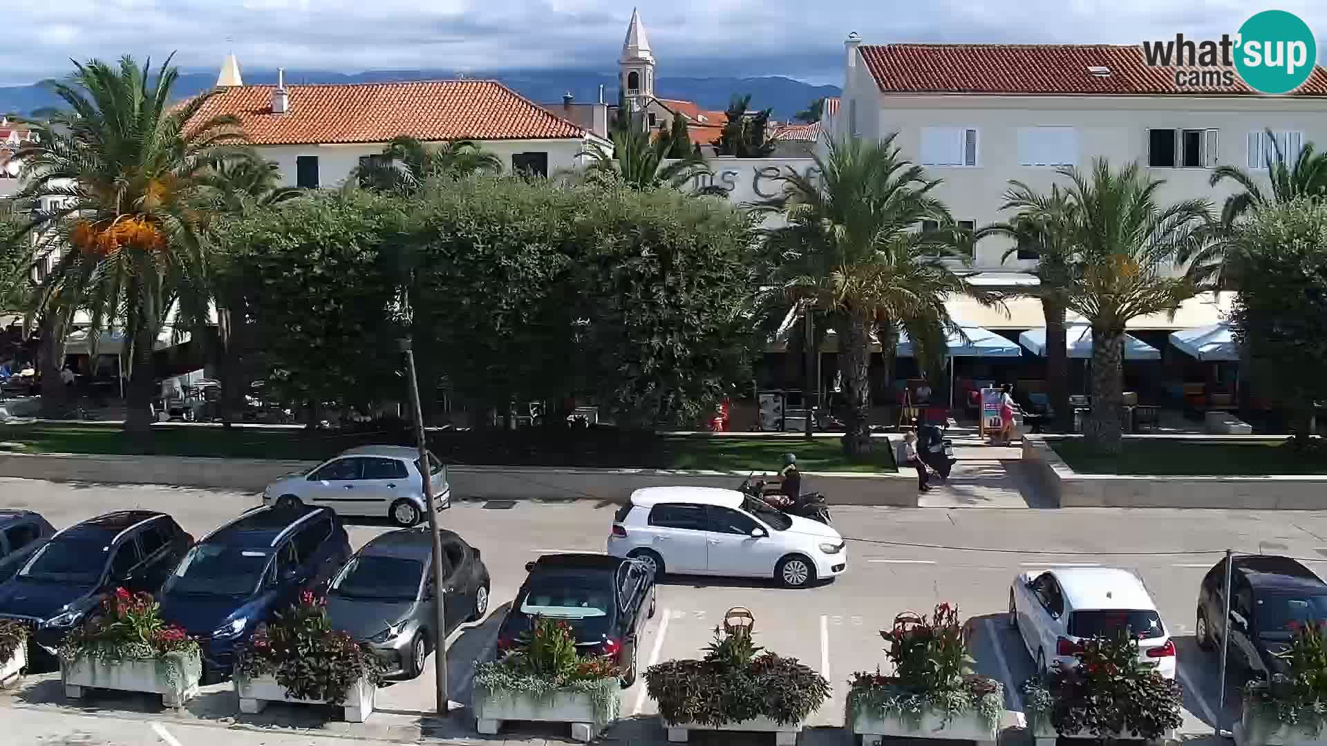 Webcam Novalja seaside promenade