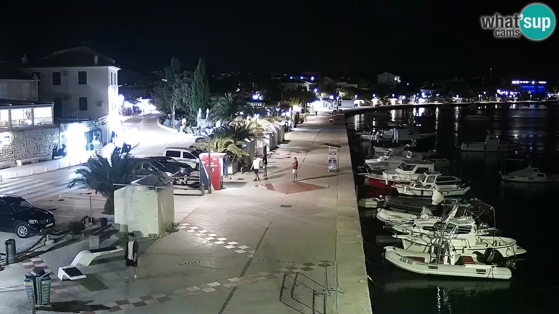 Web kamera Novalja promenada