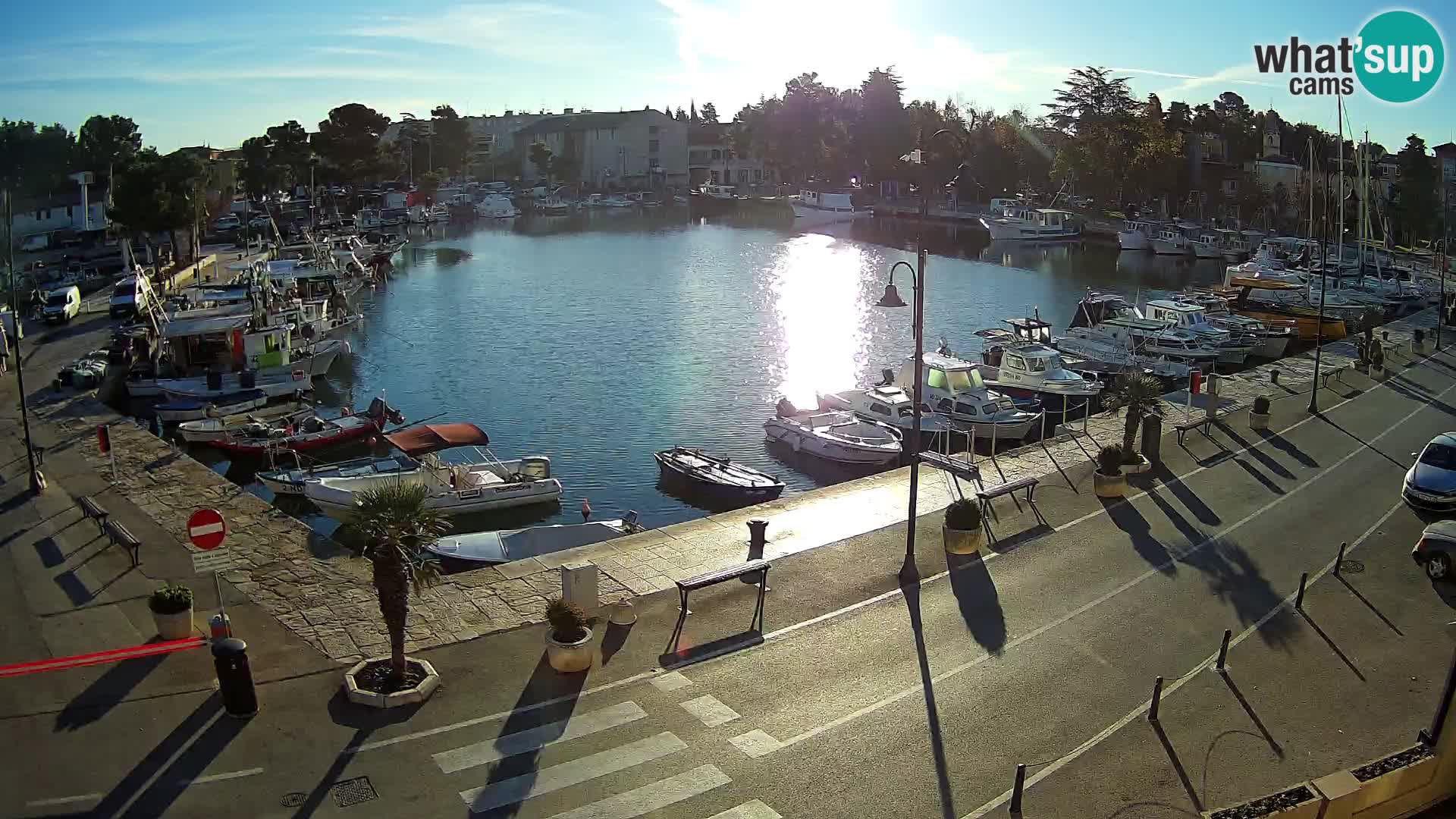 Novigrad webcam Mandrač | alten Hafen – Istrien