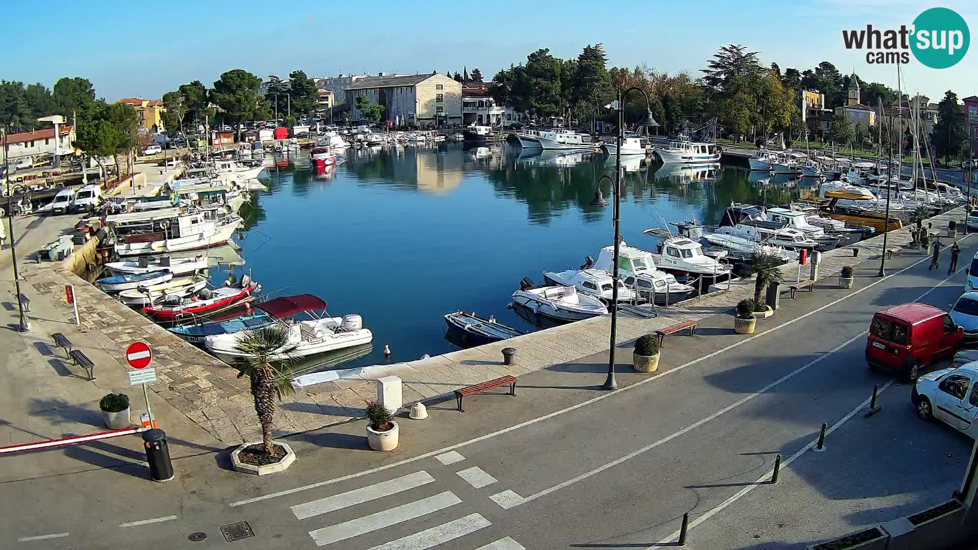 Novigrad webcam Mandrač | alten Hafen – Istrien