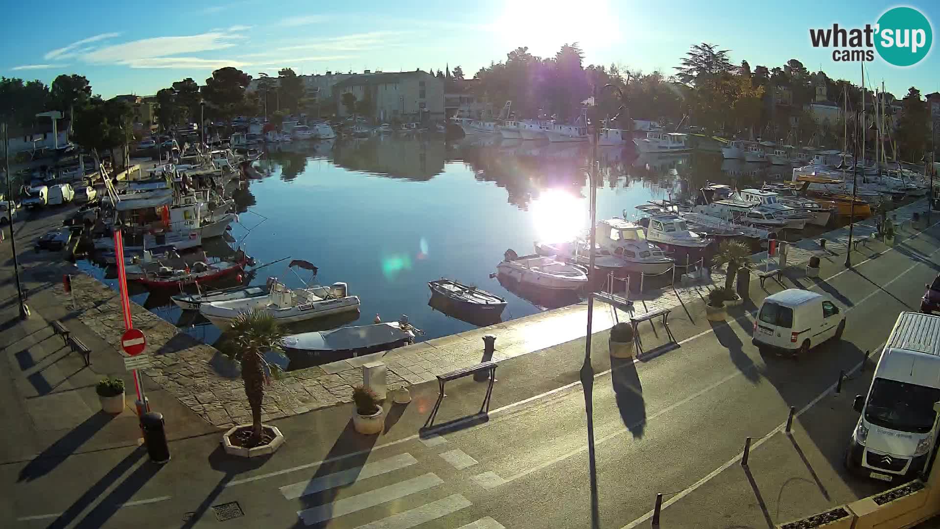 Novigrad webcam Mandrač | alten Hafen – Istrien