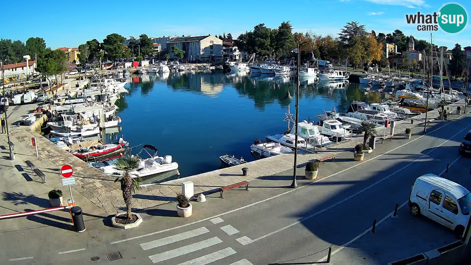 Novigrad webcam Mandrač | alten Hafen – Istrien