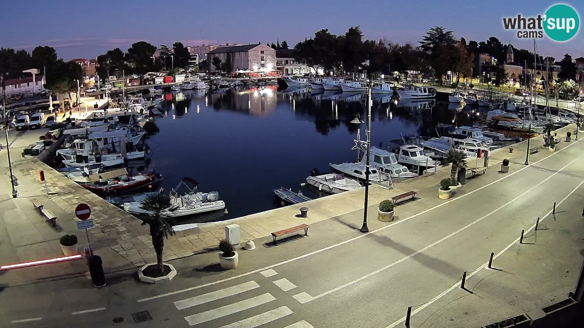 Novigrad webcam Mandrač | alten Hafen – Istrien