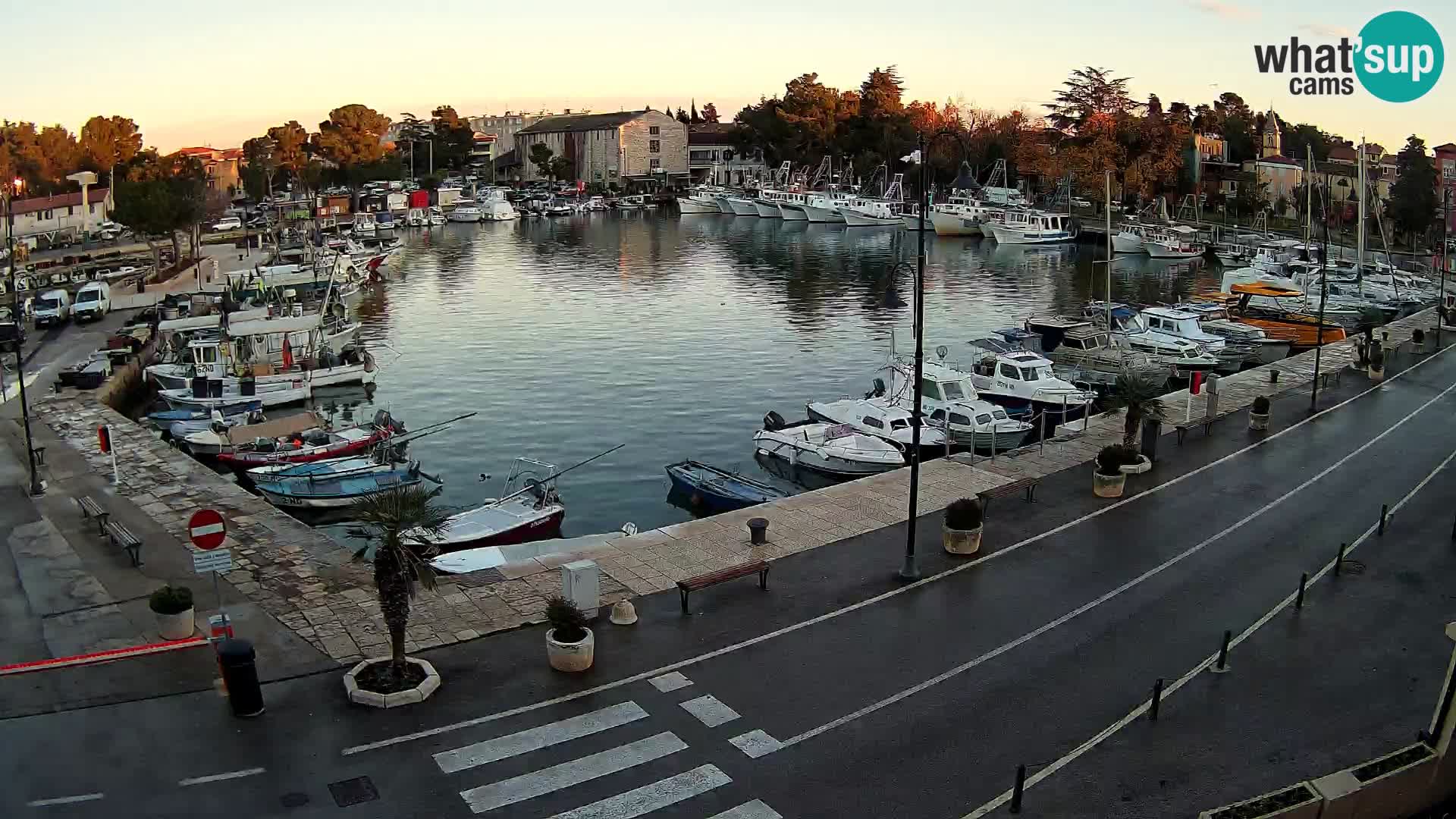 Novigrad webcam Mandrač | alten Hafen – Istrien