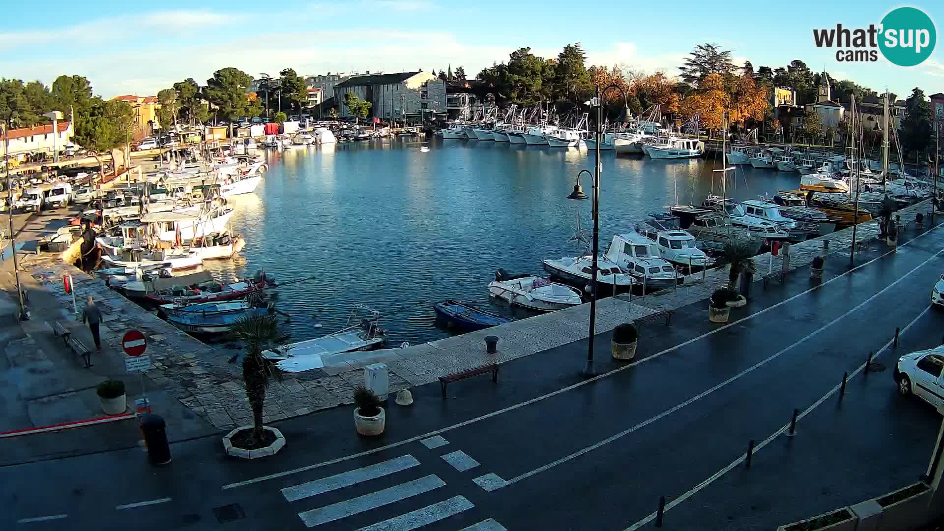 Novigrad webcam Mandrač | alten Hafen – Istrien