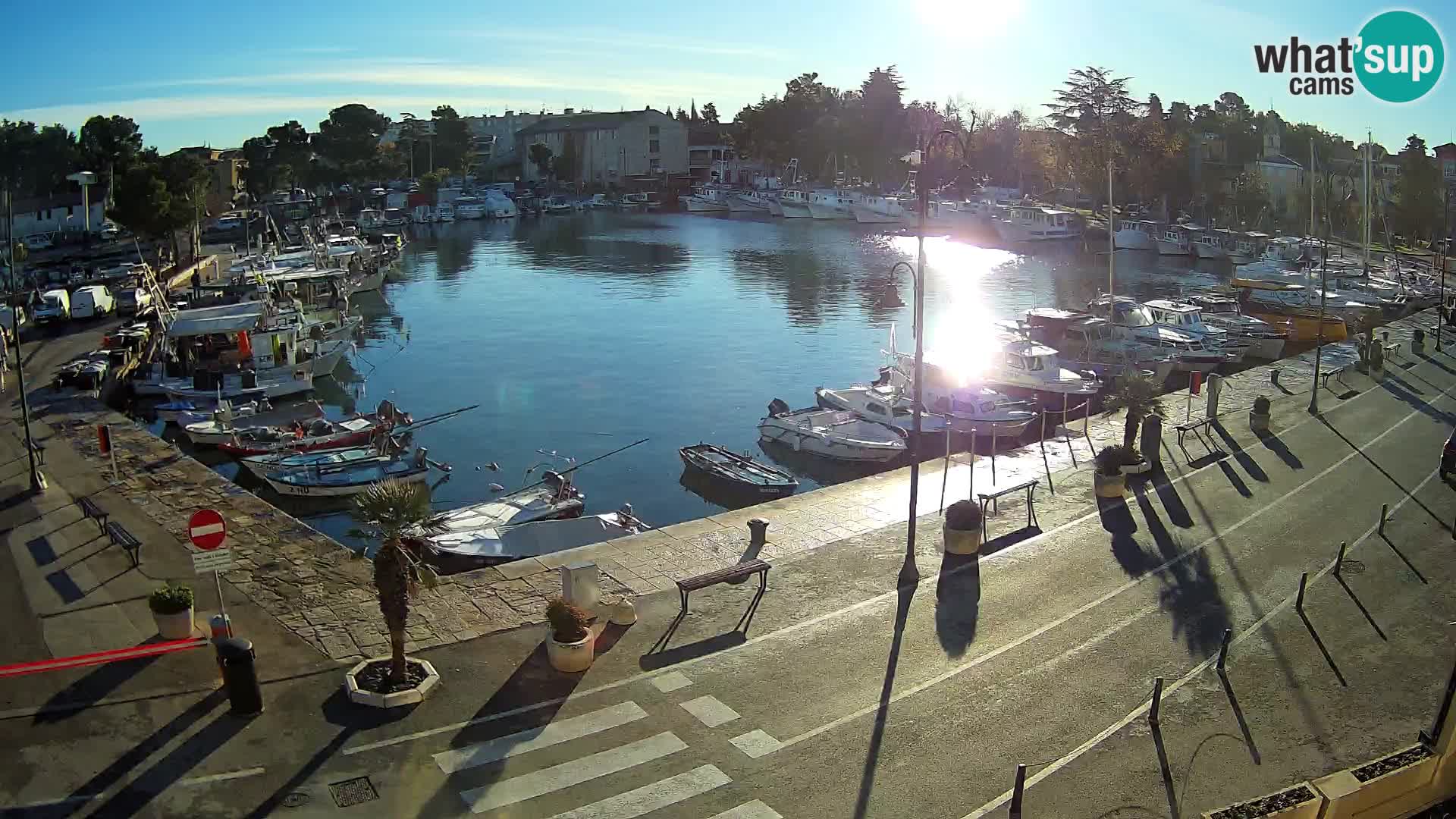 Novigrad webcam Mandrač | alten Hafen – Istrien