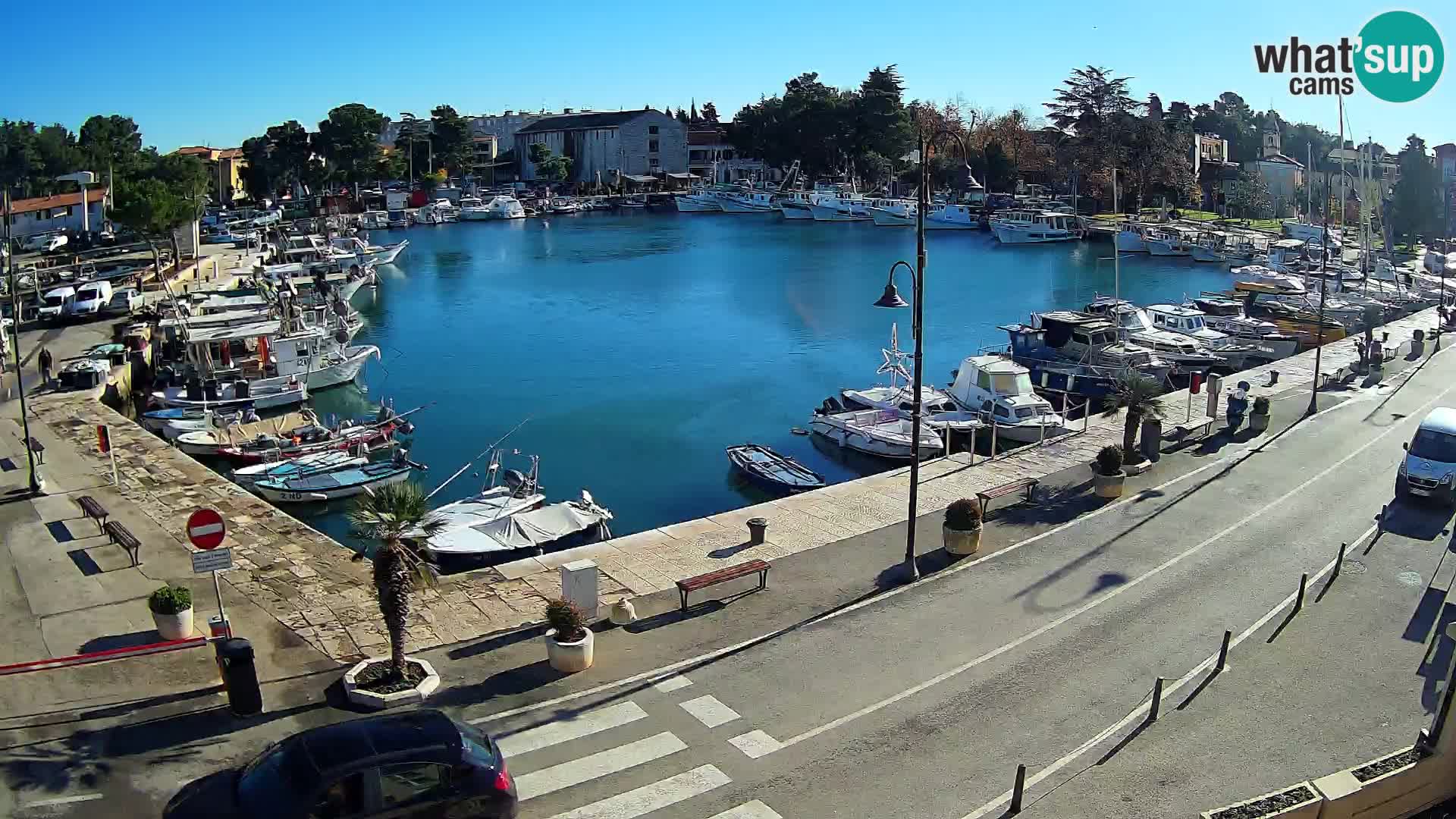 Novigrad webcam Mandrač | alten Hafen – Istrien