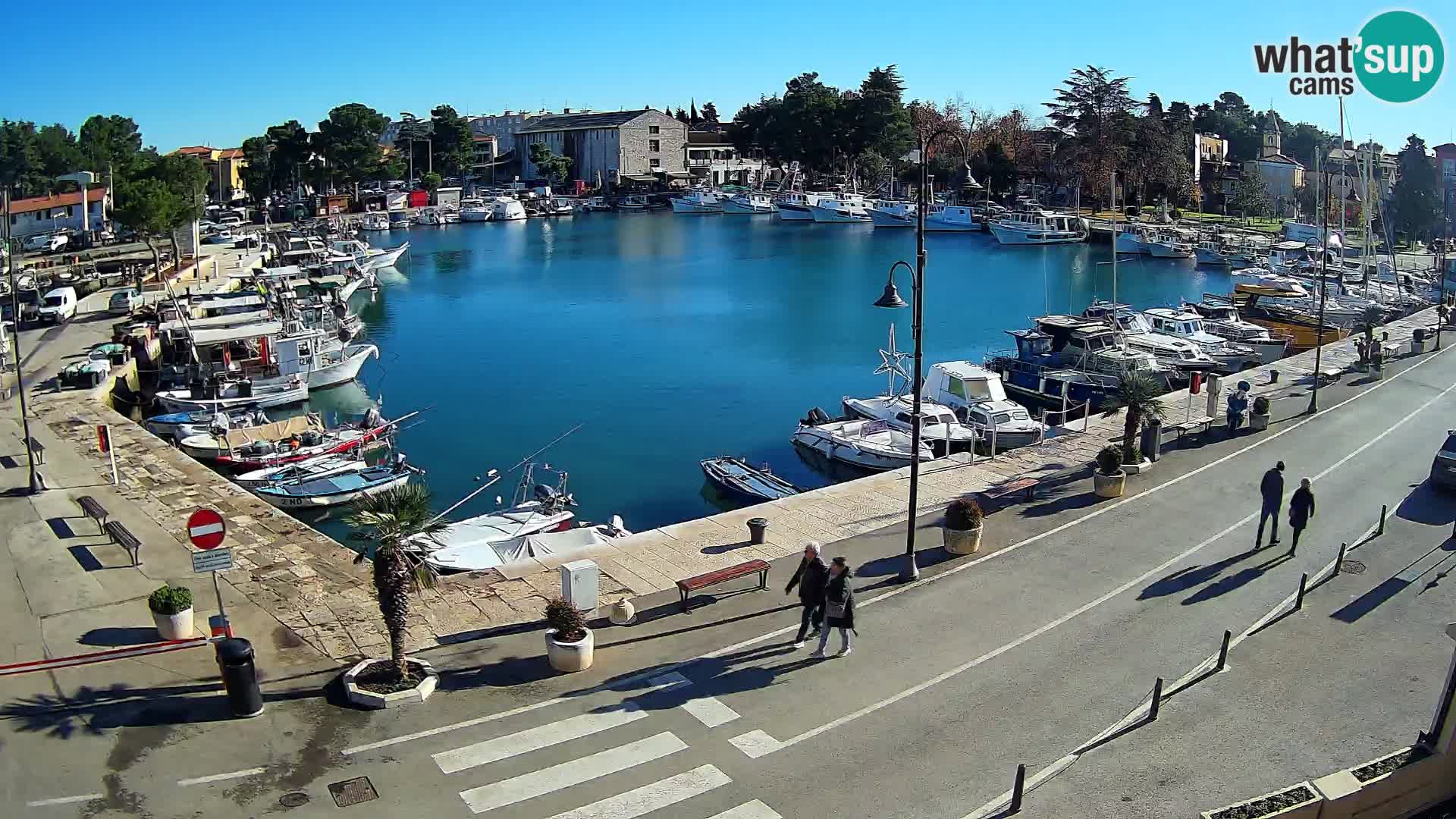 Novigrad webcam Mandrač | alten Hafen – Istrien