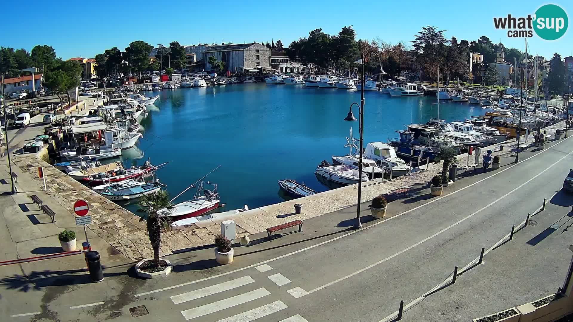 Novigrad webcam Mandrač | alten Hafen – Istrien