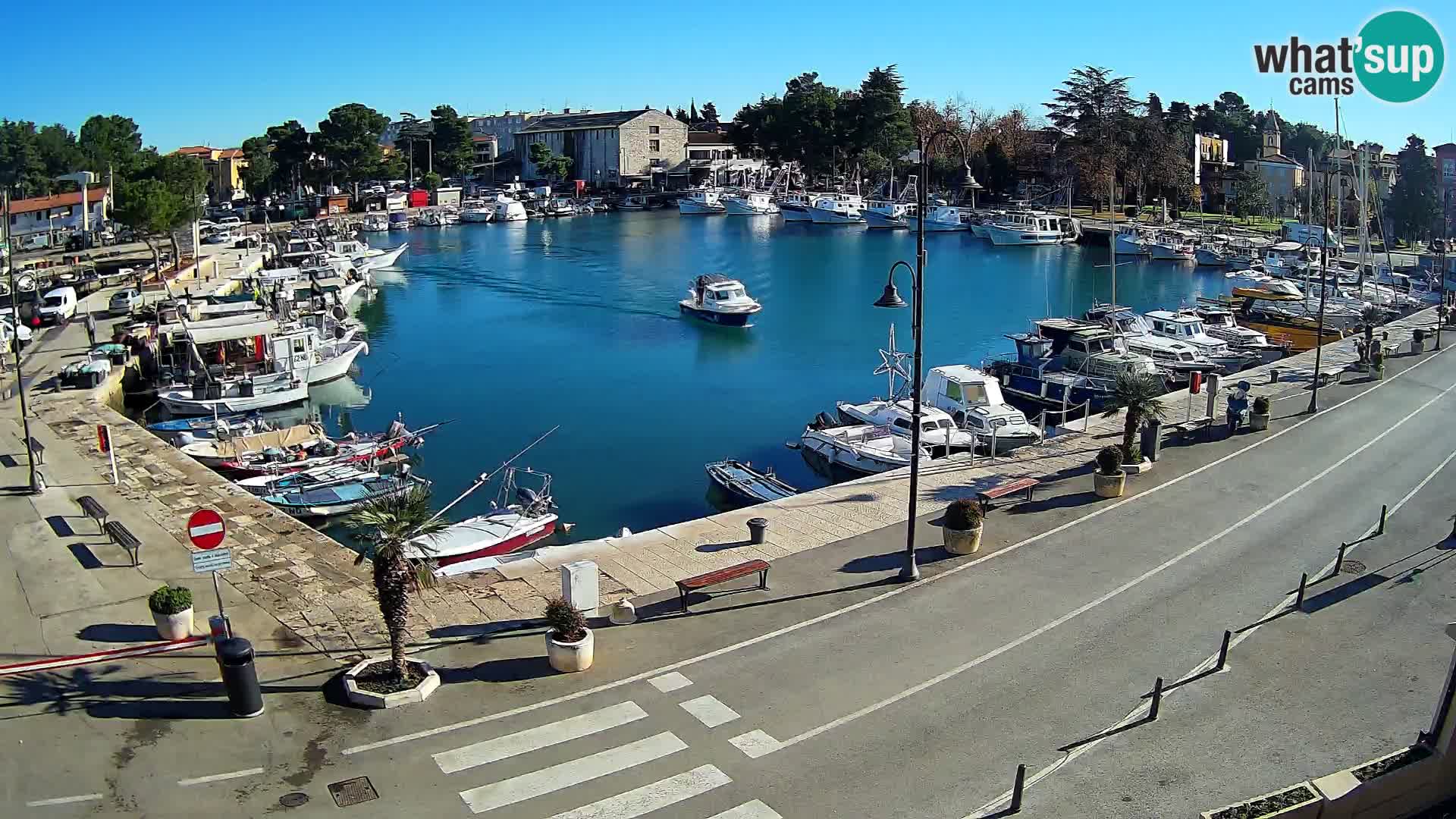 Novigrad webcam Mandrač | alten Hafen – Istrien