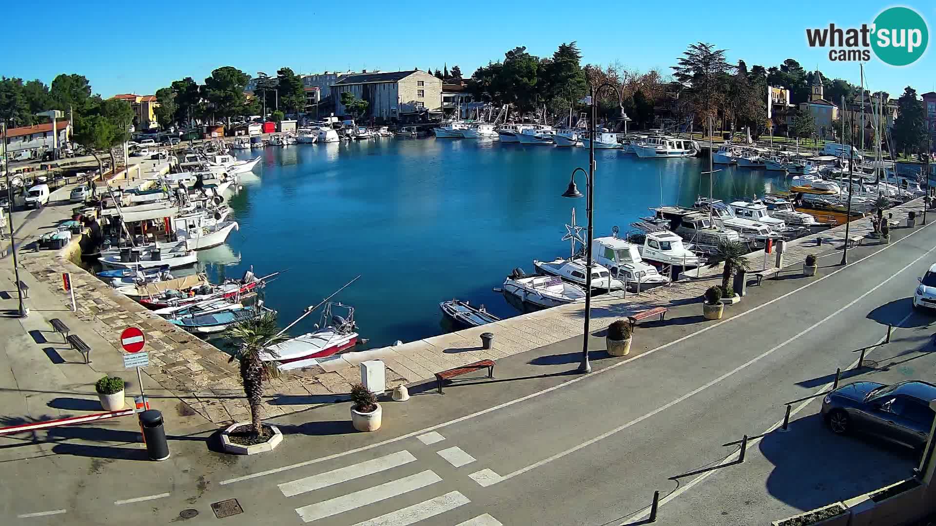 Novigrad webcam Mandrač | alten Hafen – Istrien