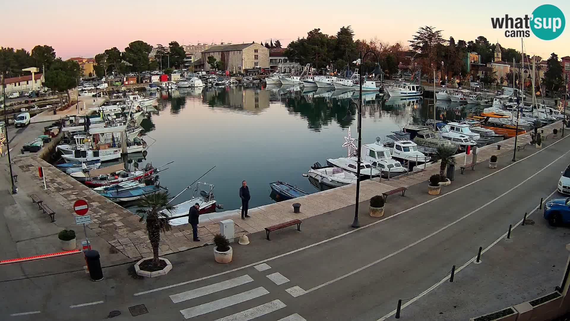 Novigrad webcam Mandrač | alten Hafen – Istrien